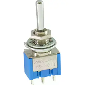 Interruptor de alavanca 2 posições estáveis - ON-OFF-(ON) - 125VAC 6A (3 pinos)