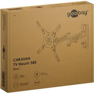Suporte de parede de caravana articulado para LCD de 13'' a 43'' (33 a 109 cm) - de longo alcance