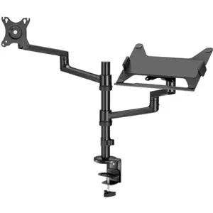 Soporte de mesa articulable para monitor de 17'' a 32'' y portátil de 11.6'' a 17.3''