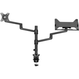 Soporte de mesa articulable para monitor de 17'' a 32'' y portátil de 11.6'' a 17.3''