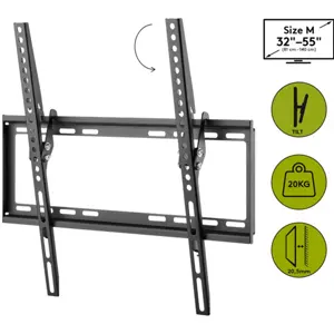 Soporte de pared inclinable para LCD de 32'' a 55'' (81 a 140 cm)