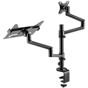 Soporte de mesa articulable para monitor de 17'' a 32'' y portátil de 11.6'' a 17.3''