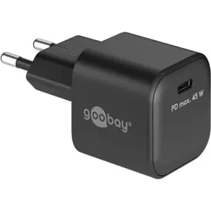 Cargador GaN 1×USB-C PD (45W) Nano - Negro