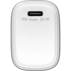 Cargador GaN 1×USB-C PD (25W) - Blanco