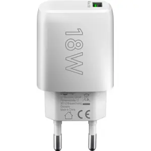 Cargador 1×USB-A QC (18W) - Blanco