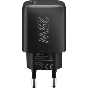 Carregador GaN 1×USB-C PD (25W) - Preto