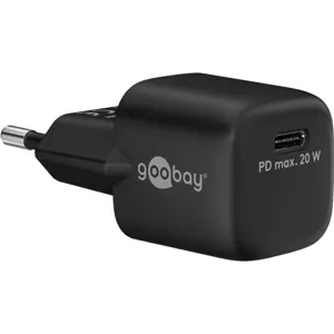 Cargador GaN 1×USB-C PD (20W) Nano - Negro