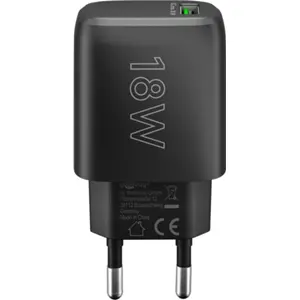 Carregador 1×USB-A QC (18W) - Preto