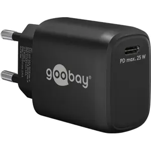 Carregador GaN 1×USB-C PD (25W) - Preto