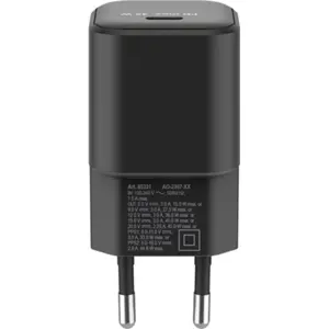 Cargador GaN 1×USB-C PD (45W) Nano - Negro