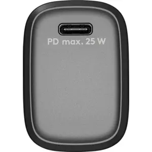 Carregador GaN 1×USB-C PD (25W) - Preto