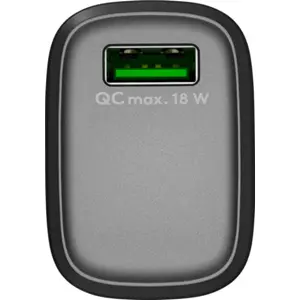 Carregador 1×USB-A QC (18W) - Preto