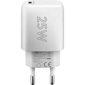 Cargador GaN 1×USB-C PD (25W) - Blanco