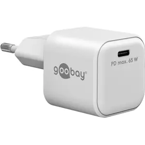 Cargador GaN 1×USB-C PD (65W) Nano - Blanco