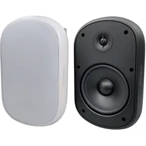 Par de Colunas de parede 5.25'' para instalação de linha de 100V/70V/8Ω 30W (RMS) p/ Exterior (IP66) - Branca
