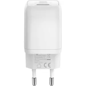 Cargador GaN 1×USB-A QC + 2×USB-C PD (65W) Nano - Blanco