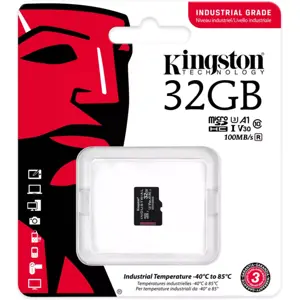 Cartão de memória MicroSDHC 32GB U3 V30 A1 (100MB/s) Industrial + adaptador SD