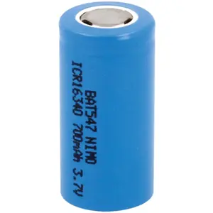 Bateria Li-ion LC16340 1/2A 3.7V 700mAh Ø16.5x33mm