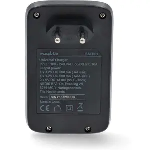Carregador universal para baterias AA/AAA e 9V
