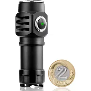 Lanterna compacta LED 10W 500lm (branco quente) recarregável