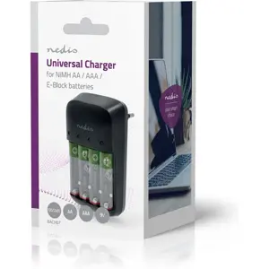 Carregador universal para baterias AA/AAA e 9V