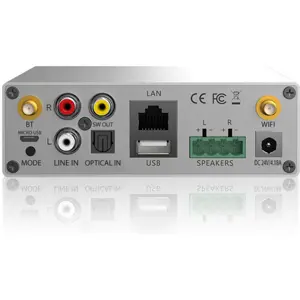 Amplificador Digital 2x50W com WiFi, LAN, Bluetooth e USB (Controlo via App)
