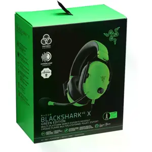 Auscultadores Headset Gaming c/ microfone e ligação Jack 3.5mm - Verde