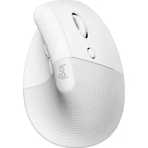 Rato ergonómico vertical 4000DPI s/ fio BT 2.4 GHz - Branco