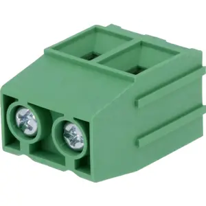 Bloco de 2 terminais com parafuso (2.5..16mm²) 10.16mm para PCB 90° - verde