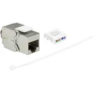 Keystone STP Cat6A RJ45 encapsulamento de metal