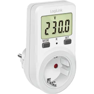 Medidor de consumo de energia com display LCD 230VAC 16A