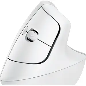 Rato ergonómico vertical 4000DPI s/ fio BT 2.4 GHz - Branco