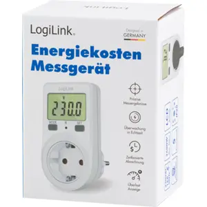 Medidor de consumo de energia com display LCD 230VAC 16A