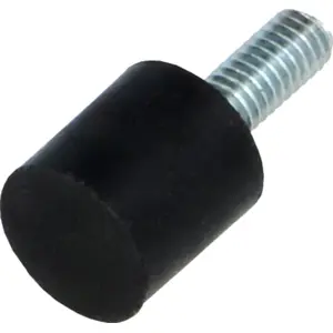 Pé anti-vibração de borracha para caixas - M4 Ø10x10mm