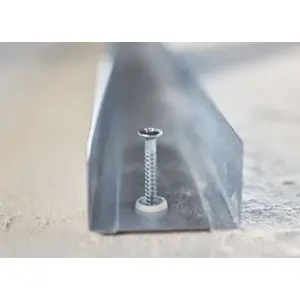 Bucha Tapit de gola larga c/ parafuso PZ2 em aço zincado - Ø6x32mm