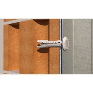 Bucha Tapit de gola larga c/ parafuso PZ2 em aço zincado - Ø6x32mm