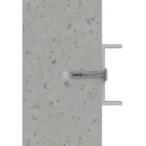 Bucha Tapit de gola larga c/ parafuso PZ2 em aço zincado - Ø6x32mm