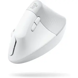 Rato ergonómico vertical 4000DPI s/ fio BT 2.4 GHz - Branco
