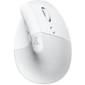 Rato ergonómico vertical 4000DPI s/ fio BT 2.4 GHz - Branco