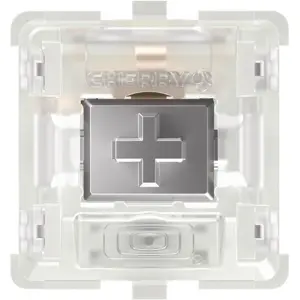 Switch Cherry MX2A SPEED SILVER p/ teclado mecânico Linear (s/ Click) - s/ pinos de alinhamento | RGB