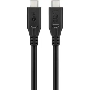 Cabo USB-C ⇿ USB-C 100W PD USB4™ 40Gbps - preto - 2m