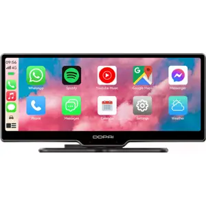 Central multimédia CarPlay / Android Auto com ecrã touch 8.9'' + Dashcam e WiFi