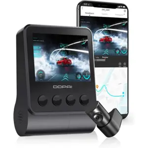Dashcam frontal 4K + cámara trasera 1080p con pantalla 2,9'' GPS y Wi-Fi