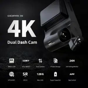 Dashcam frontal 4K + cámara trasera 1080p con pantalla 2,9'' GPS y Wi-Fi