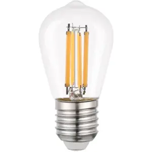 Lâmpada LED tipo filamento E27 ST45 230V 8W 3000K (branco quente) 1050lm