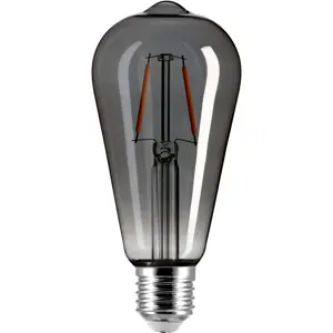 LED POL ORO SMOKY E27 ST64 2W WW - Lâmpada LED tipo filamento E27 ST64 ...