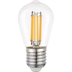 Lâmpada LED tipo filamento E27 ST45 230V 4W 3000K (branco quente) 470lm