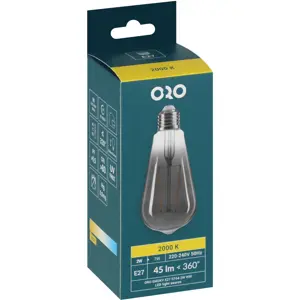 Lâmpada LED tipo filamento E27 ST64 230V 2W 2000K (branco quente) 45lm