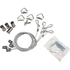 Kit de suspensão c/ cabos de aço para paineis LED - 1m