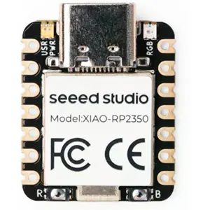 Microcontrolador XIAO RP2350 (para MicroPython) c/ dupla arquitetura (Arm Cortex-M33 / Hazard3 RISC-V) e BMS